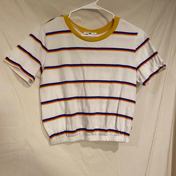 Vans striped cropped tee - Picture 1 of 3
